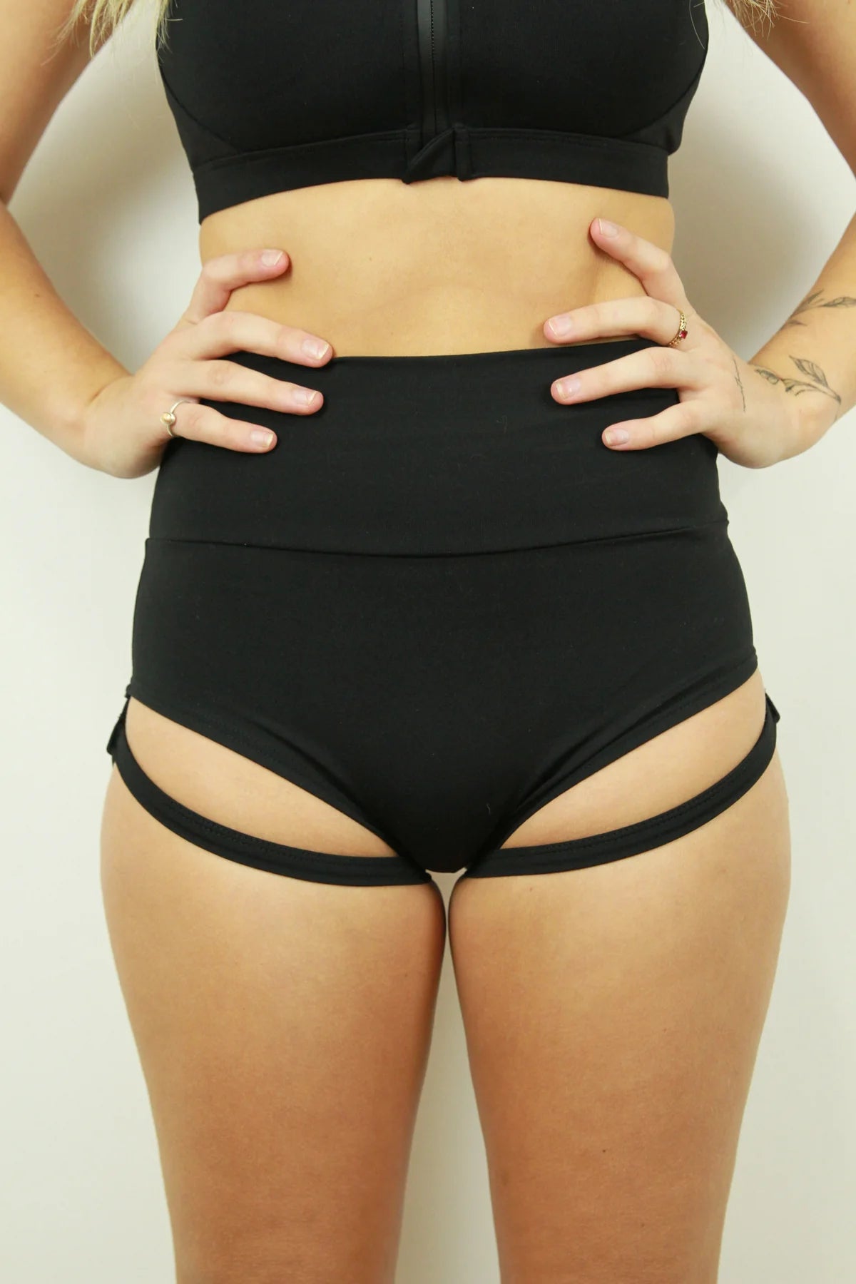 RARR Super High Waist Garter Shorts